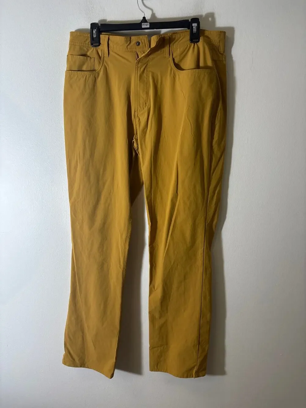 Mens Onward Reserve Yellow Nylon Slacks Sz 35/30